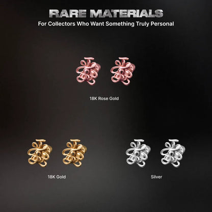 Lotus Talisman Stud Earrings regular-finish product-design reference, view 4 of 14; custom material 14K Gold finish is not shown