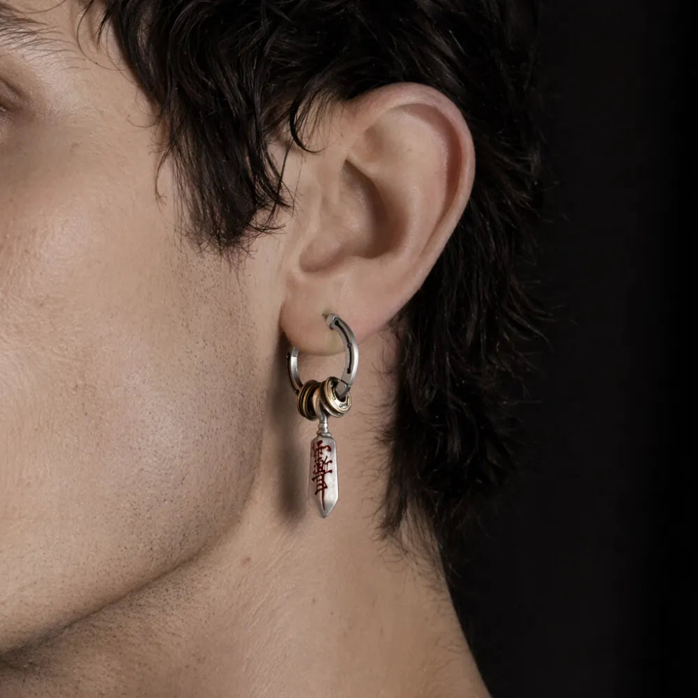 Masterblade talisman earrings large