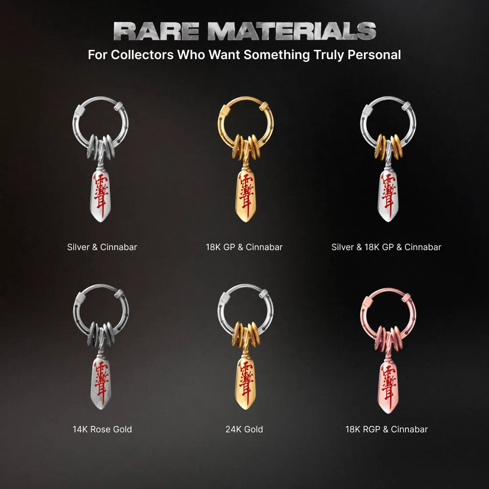 Masterblade talisman earrings large