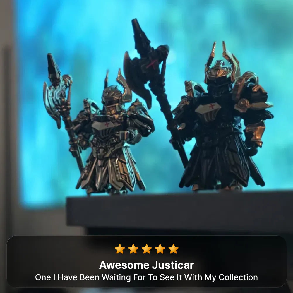 Blackened and Bronze Mech Justicar customer display review