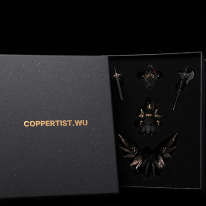 Blackened and Bronze Mech Justicar gift box presentation