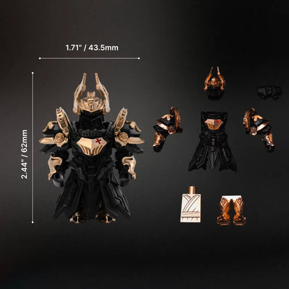 Blackened and Bronze Mech Justicar included components