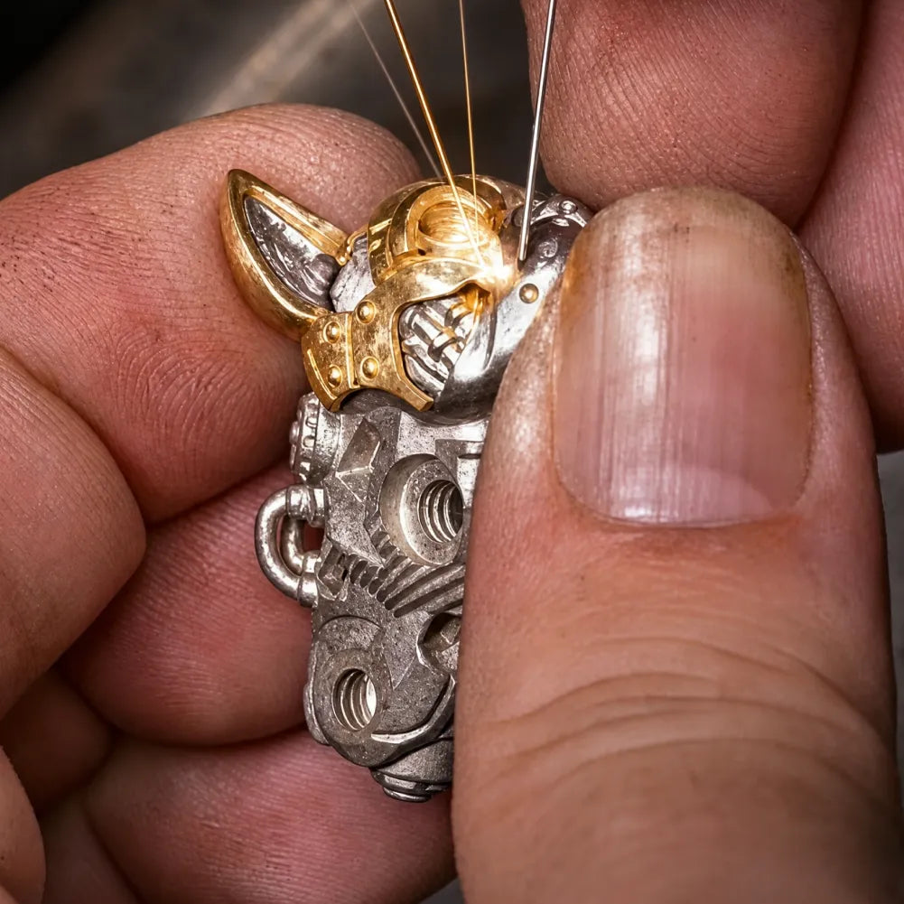 Mecha Bully hand soldering craftsmanship