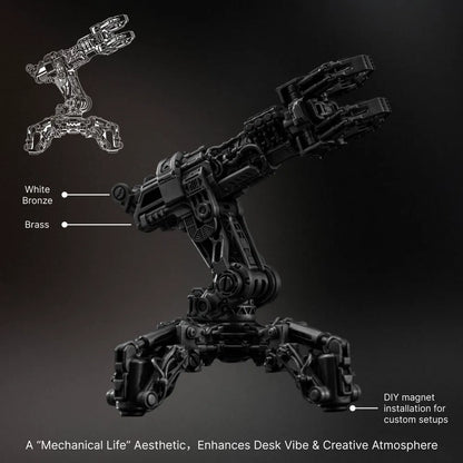 Blackened Mechanical Arm Figurine size and customization guide