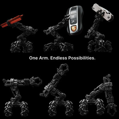 Blackened Mechanical Arm Figurine detachable claw configurations