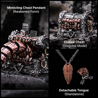 Mimicling Chest Pendant awakened form, closed chest and detachable tongue