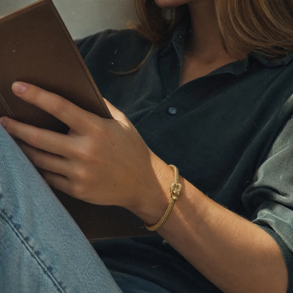 Ouroboros Bracelet Brass