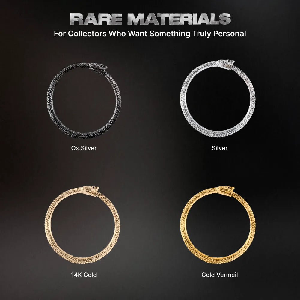Ouroboros Bracelet Brass