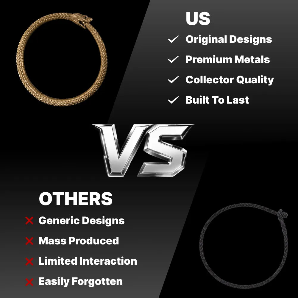 Ouroboros Bracelet Brass