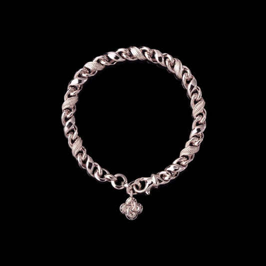 Ouroboros Infinity Bracelet in 14K Rose Gold