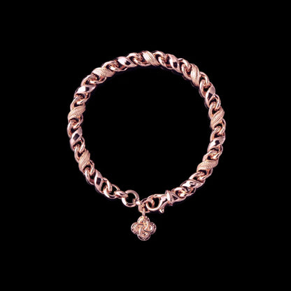 Ouroboros Infinity Bracelet in 18K Rose Gold