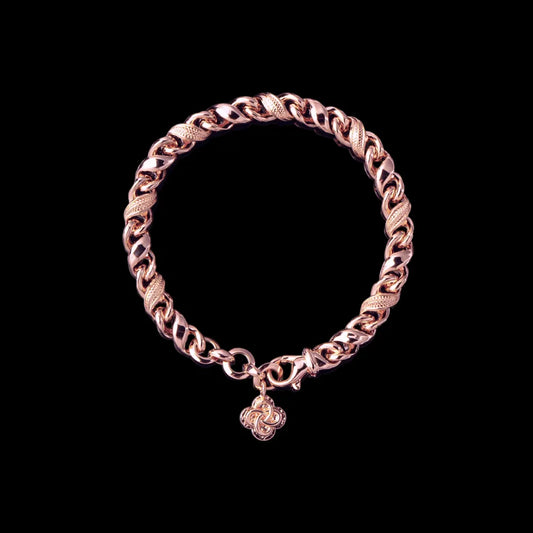 Ouroboros Infinity Bracelet in 18K Rose Gold