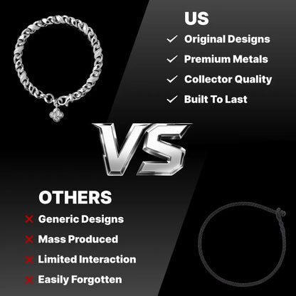 Ouroboros Infinity Bracelet white-finish brand design information