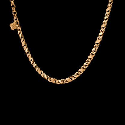 Custom SKU image of the Ouroboros Infinity Necklace in gold-tone finish