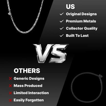 Ouroboros Infinity Necklace product view in silver-tone finish