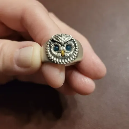 Owl Ring showcace 7 from Customers