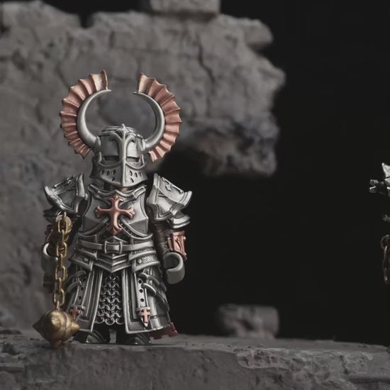 Undead Crusader product demonstration — regular material versions