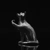 Cat Incense Holder Silver