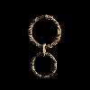 Ouroboros Keychain Brass