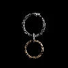 Ouroboros Keychain Oxidized Silver