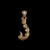 Scorpion Tail Pendant Brass