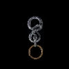 Snake Keychain Oxidized Silver