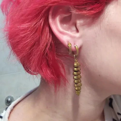 Rattlesnake Tail Earrings showcace 45 from Customers