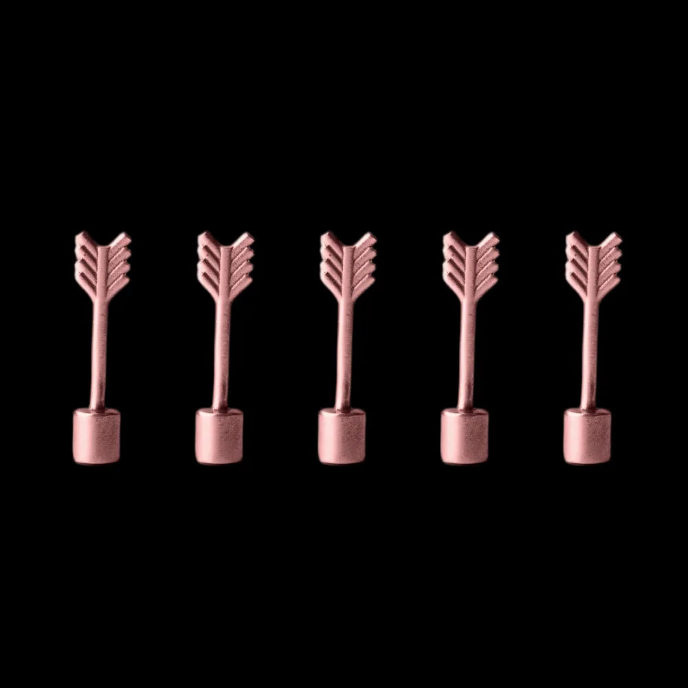 Set of five removable copper-tone arrows for Scarecrow Training Dummy