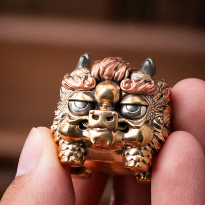 Pig-Nosed Qilin figurine in a product photograph