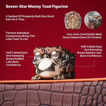 Seven-Star Money Toad figurine design and product information