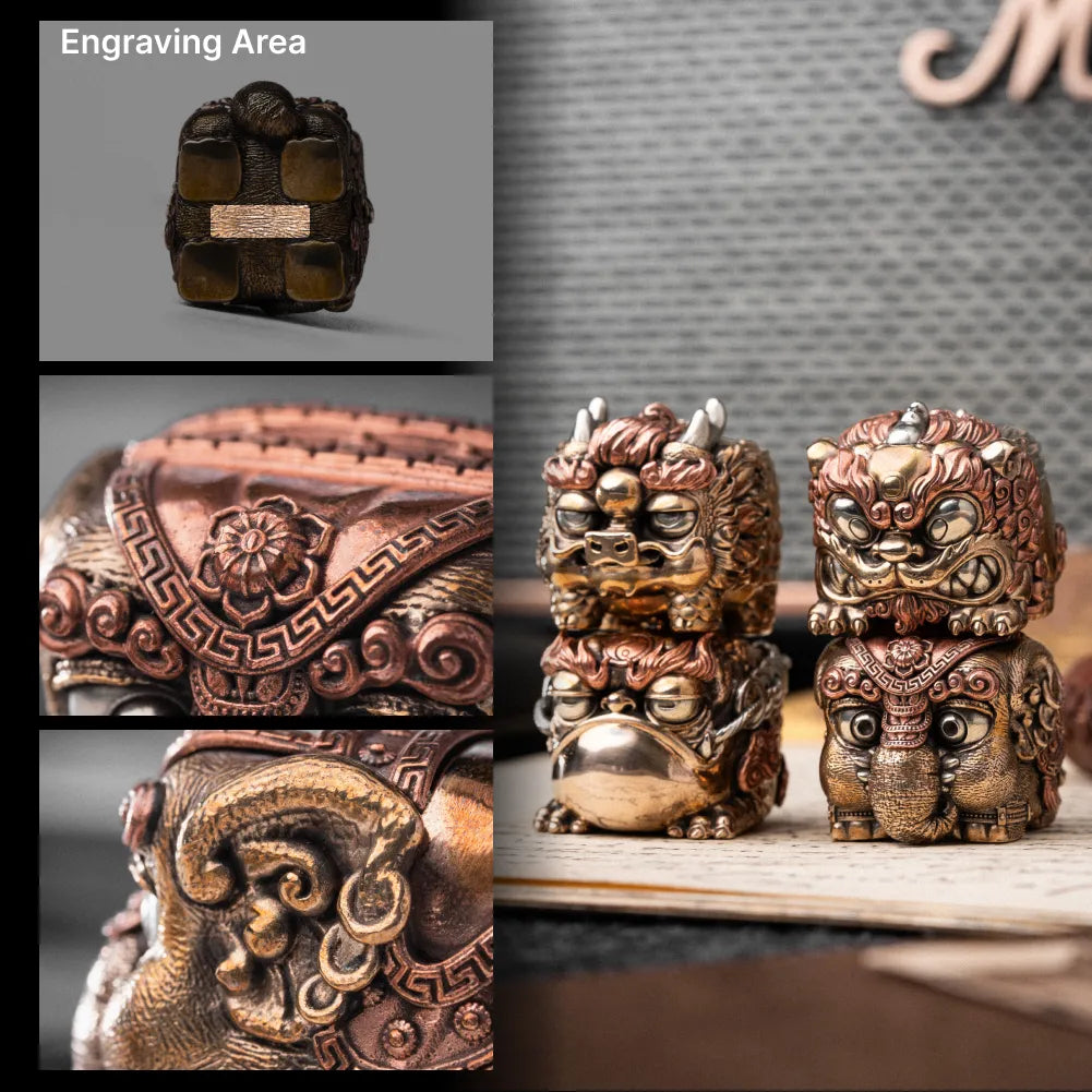 Engraving area detail for the Six-Tusked Elephant figurine