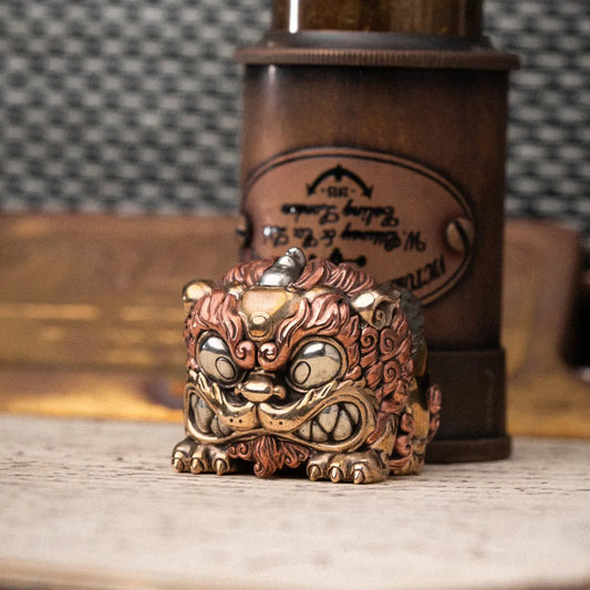 Winged Pixiu figurine in a product photograph