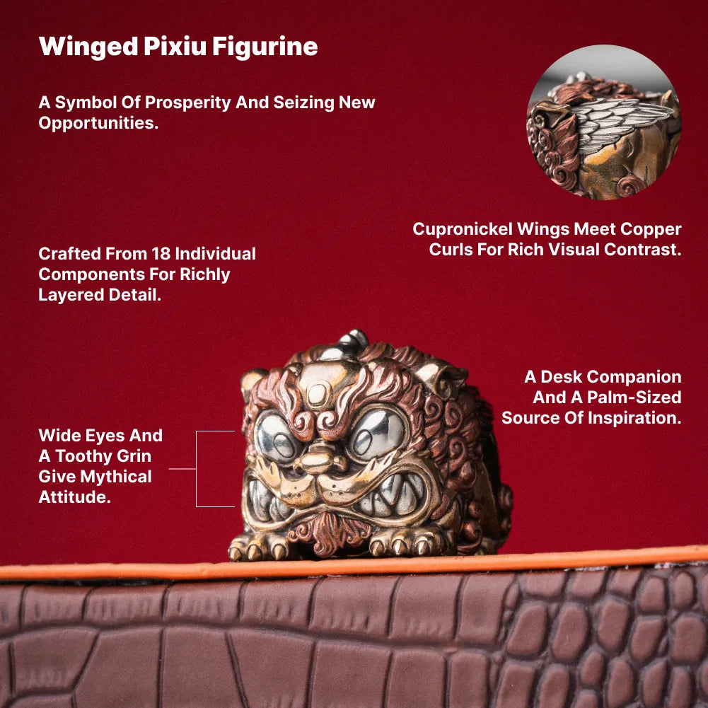 Winged Pixiu figurine design and product information