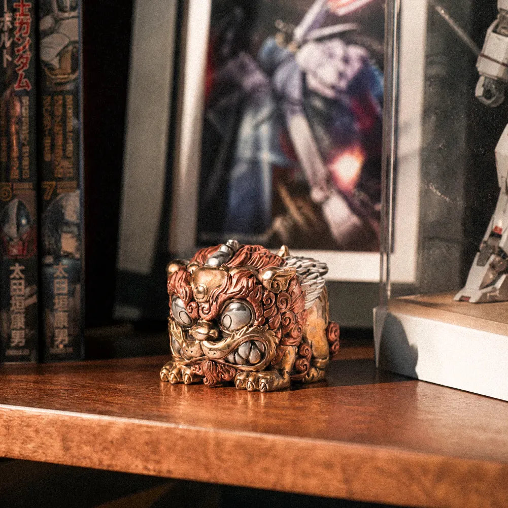 Winged Pixiu figurine in a product photograph