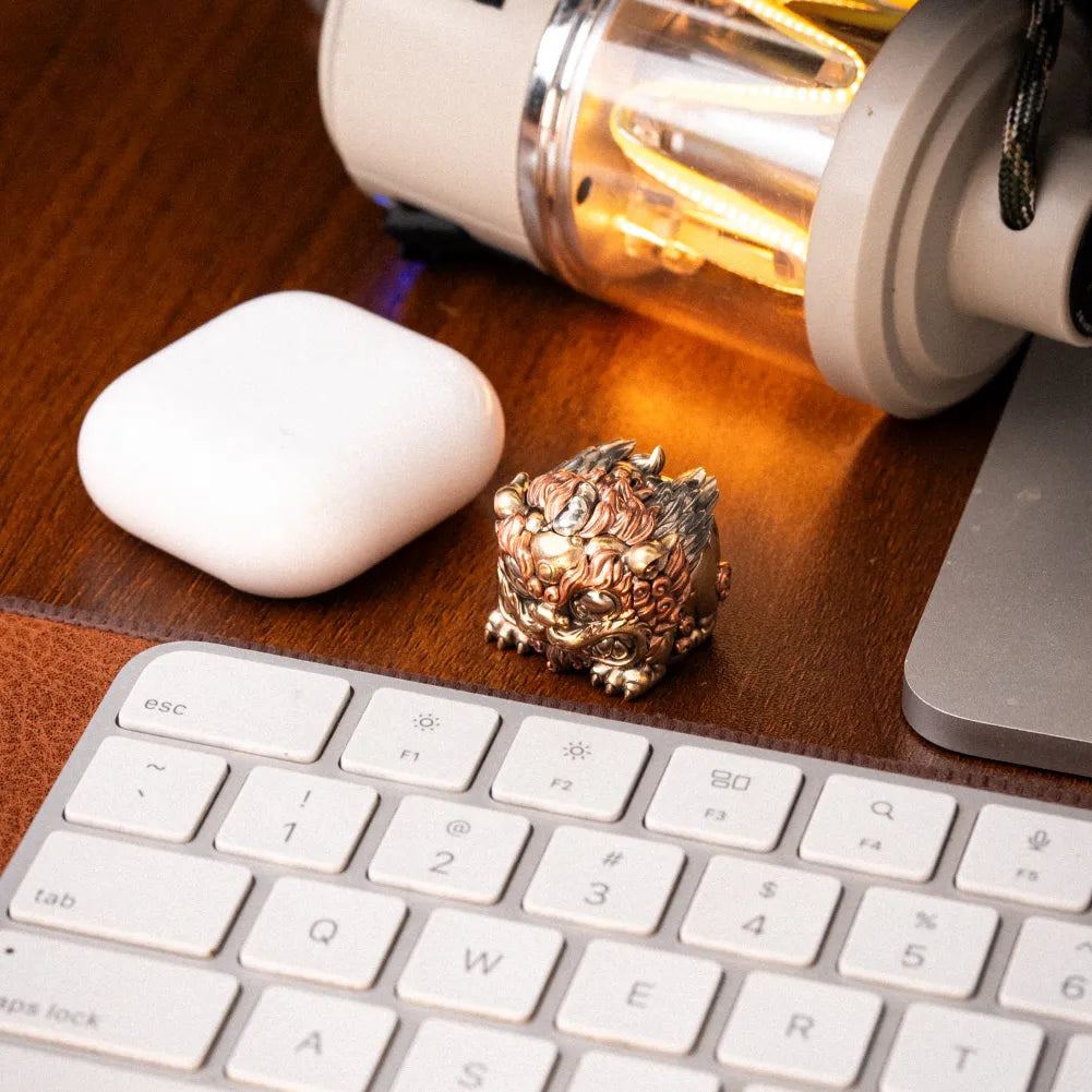 Winged Pixiu figurine in a product photograph