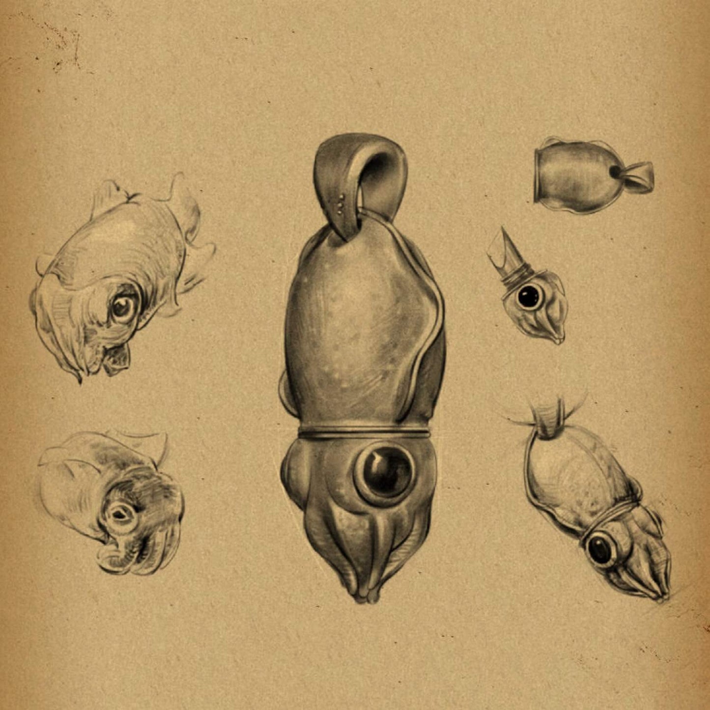 silver ouroboros earrings details 04