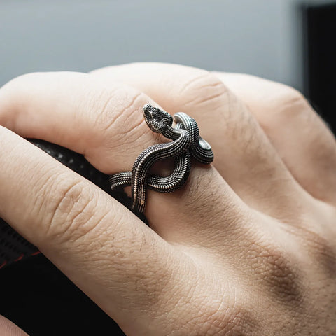 Buy LAST CHANCE Snake Ring Cobra Ring 925 Sterling Silver Jewelry Thin Band  Size 4 Online in India - Etsy