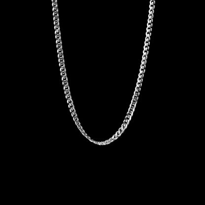 3.5 mm stainless steel Cuban chain necklace in original color