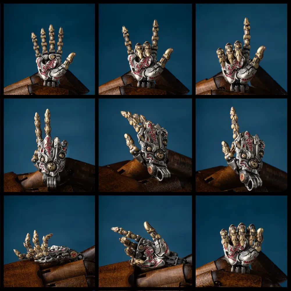 Taoist Mechanical Hand Pendant articulation position grid