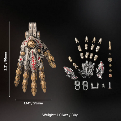 Taoist Mechanical Hand Pendant precious metal material options