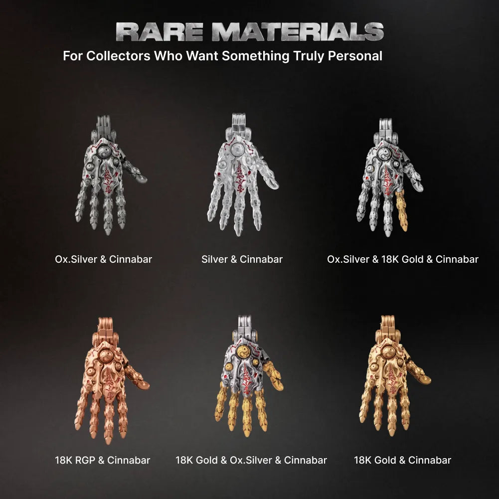 Taoist Mechanical Hand Pendant size and weight specifications