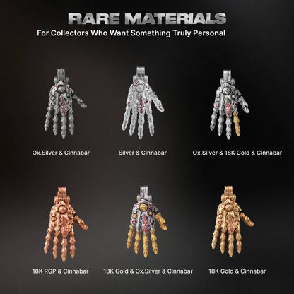 Taoist Mechanical Hand Pendant size and weight specifications