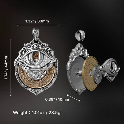 Tarot Vision Pendant dimensions and rotating construction