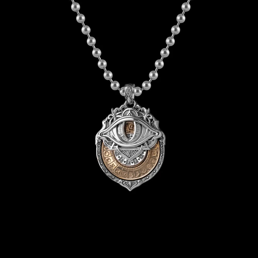 With Titanium Steel Ball Chain Necklace