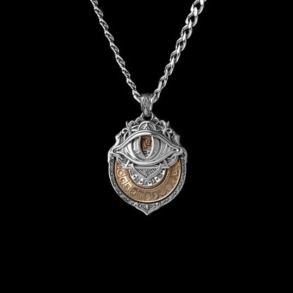With Titanium Steel Chain Necklace