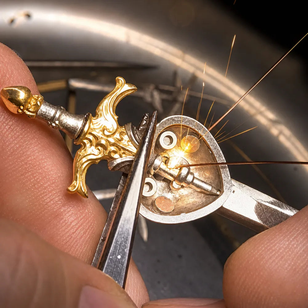 The Beating Heart Pendant hand soldering craftsmanship