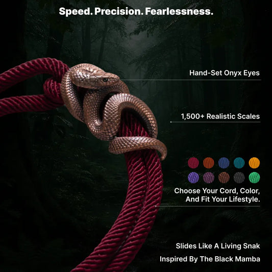 Copper Tree Boa rope bracelet scale texture and rope color options