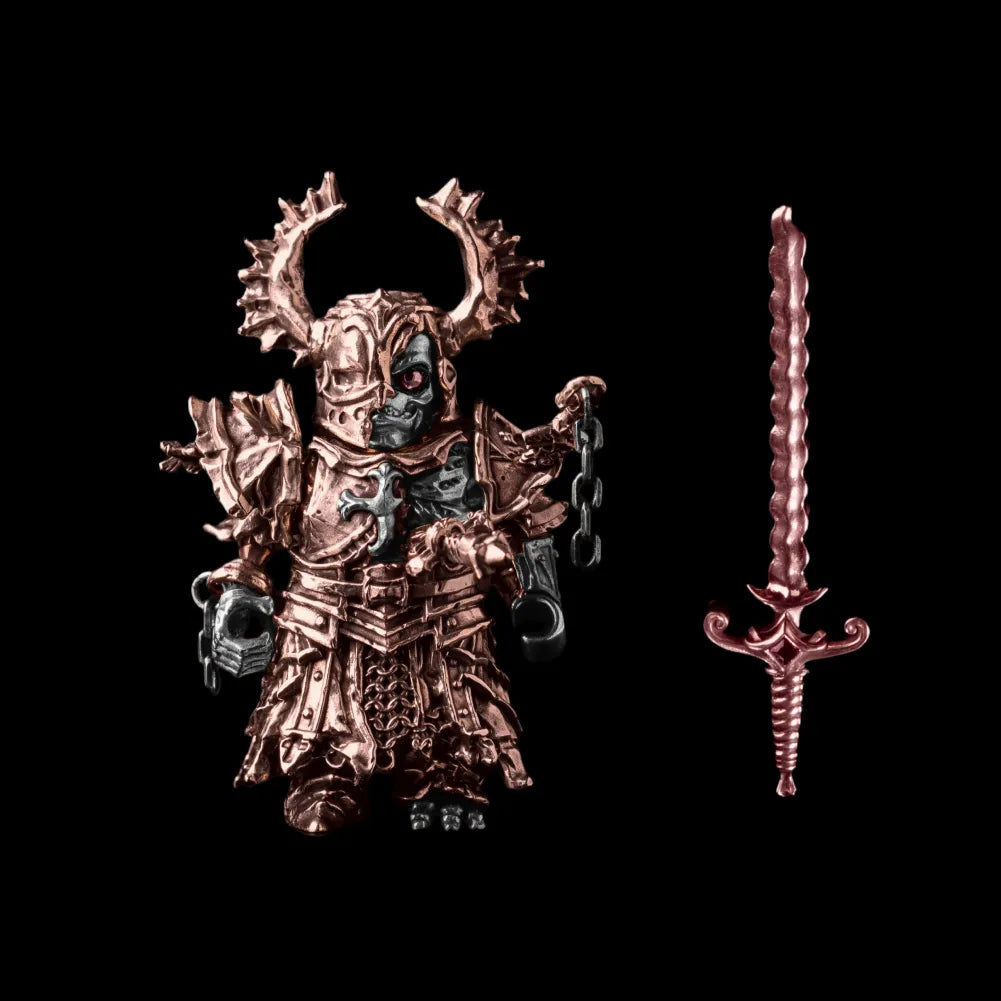 Undead Crusader in Copper & White Bronze with Fallen Crusader head and Morning Star