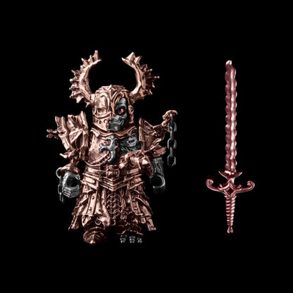 Undead Crusader in Copper & White Bronze with Fallen Crusader head and Morning Star