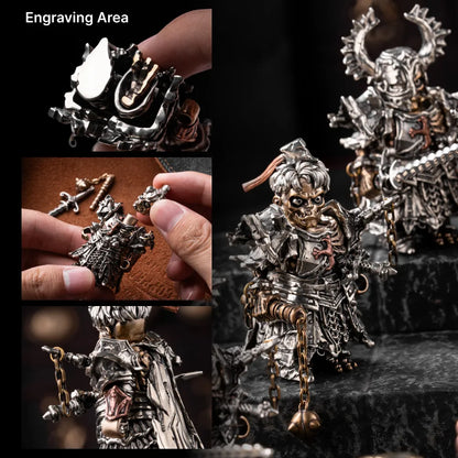 Undead Crusader engraving areas and removable magnetic head demonstration